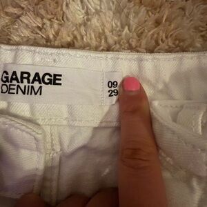 Garage Crisp White Denim Pants